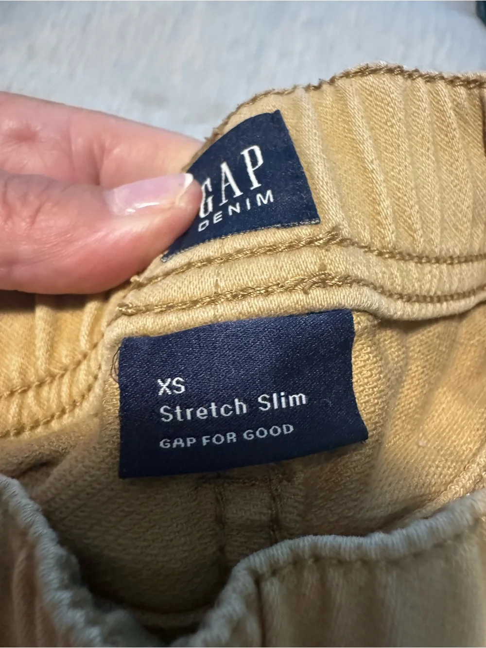 GAP Kids Tan Drawstring Pull-On Pants